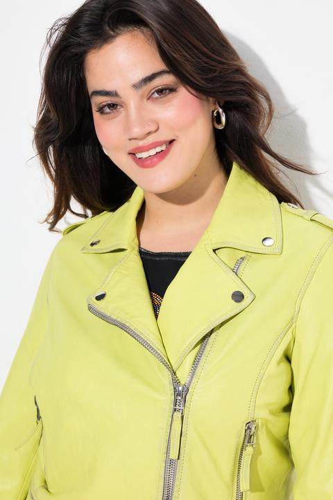 Produktbild Angel of Style Leder-Bikerjacke, echtes Leder, Farbe, Langarm (46)
