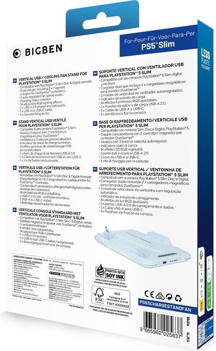 Produktbild Nacon Gaming Ladestation mit Lüfter (PS5)