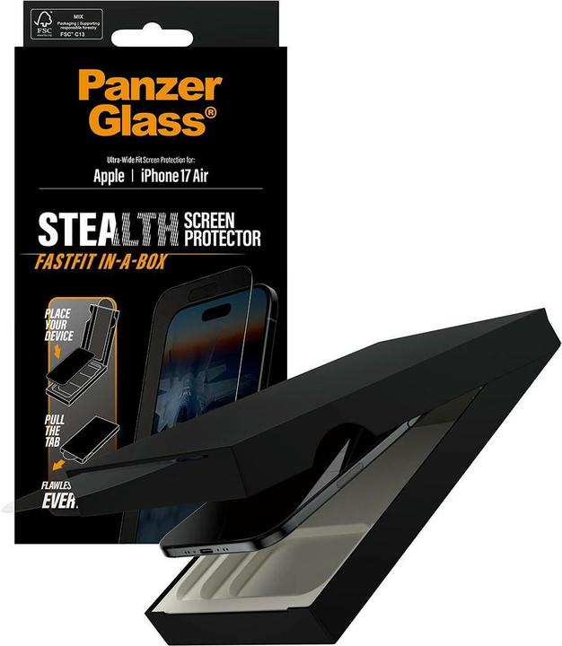 Produktbild PanzerGlass Privacy Displayschutz (1 Stk., Apple iPhone Air)