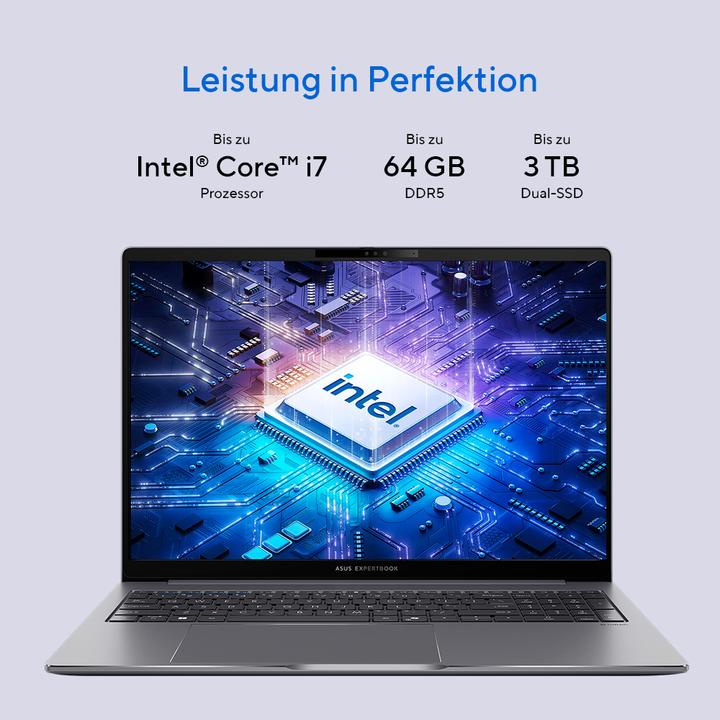 Actual product image ASUS ExpertBook P3 (16", Intel Core i5-13420H, 17.18 GB, 512 GB, DE)