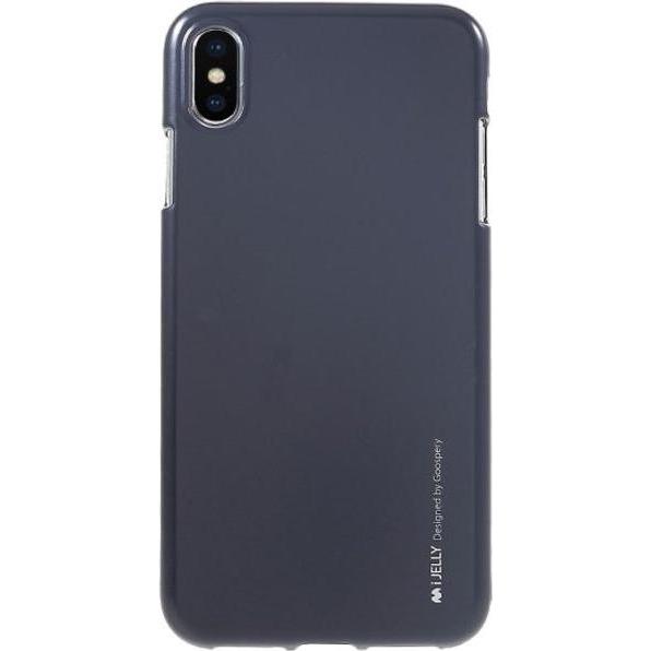 Goospery i Jelly Metal Series (Apple iPhone XS Max), Smartphone Hülle, Schwarz
