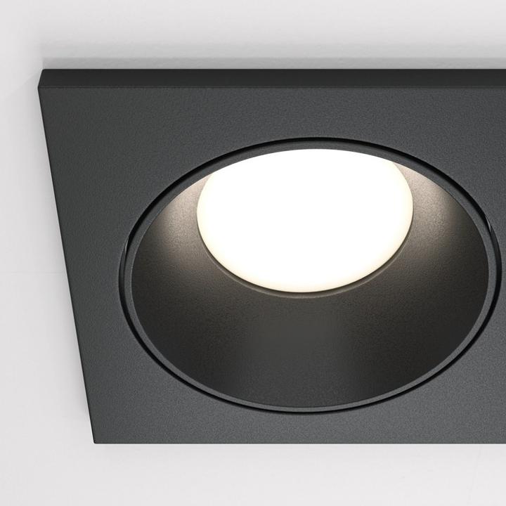 Produktbild Maytoni Zoom Downlight, Einbauleuchte 2x GU10 Schwarz IP65 (GU10)