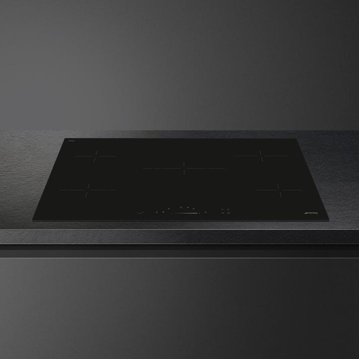 Actual product image Smeg Kookplaat Elektrisch Se495etd (90 cm, Glass ceramic hob)