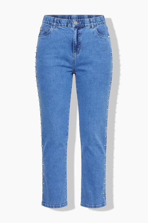 Immagine prodotto Studio Untold Mom jeans con perline e cinque tasche (50)