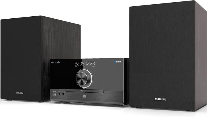 Produktbild Aiwa MSBTU-600 mikrojärjestelmä, musta (Bluetooth, CD Player, 2x 25 W)
