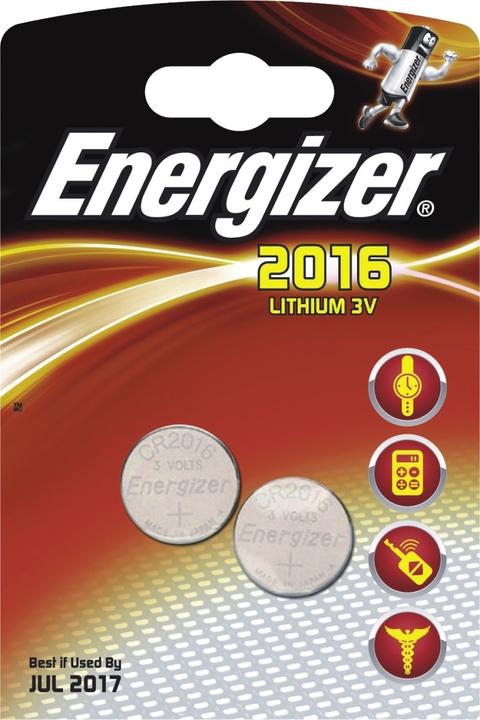 Produktbild Energizer CR2016 Lithium (2 Stk., CR2016, 100 mAh)