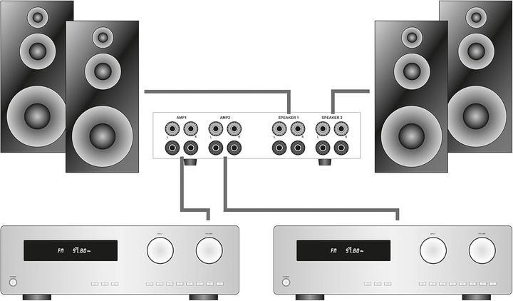 Image du produit Dynavox AmplificateurCommutateur AMPS PRO argent (Commutateur audio)