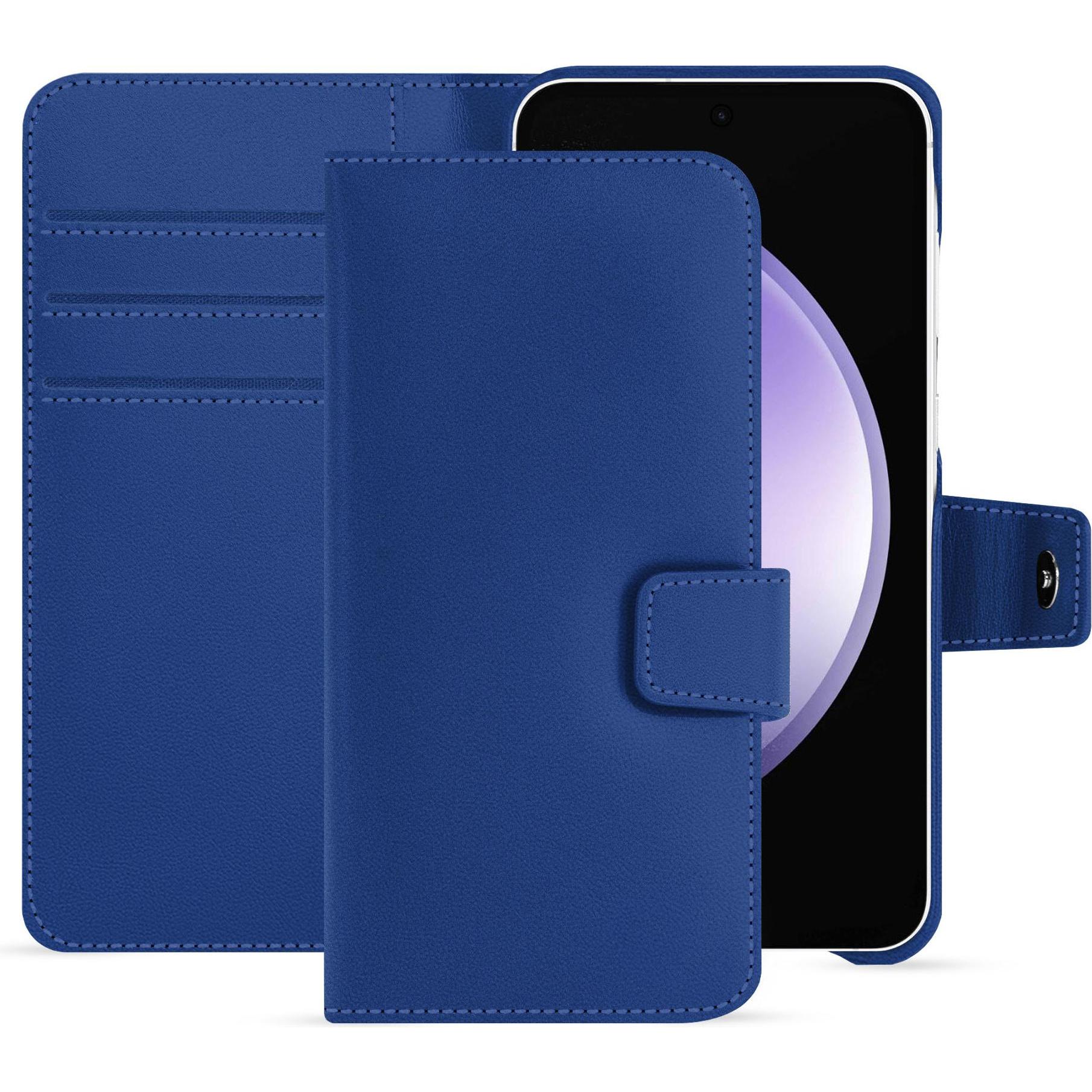 Noreve Lederschutzhülle Samsung Galaxy S23 FE (Samsung Galaxy S23 FE), Smartphone Hülle, Blau