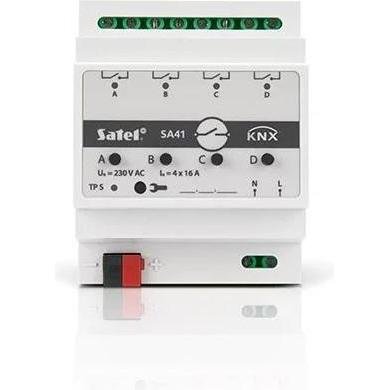 Satel, Aktor, KNX 4-Kanal-Schaltaktor KNX-SA41 (Schaltaktor)