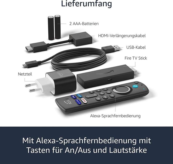Immagine prodotto Amazon Fire TV Stick (2021) incluso il telecomando vocale Alex (8 GB, Sistema operativo antincendio)