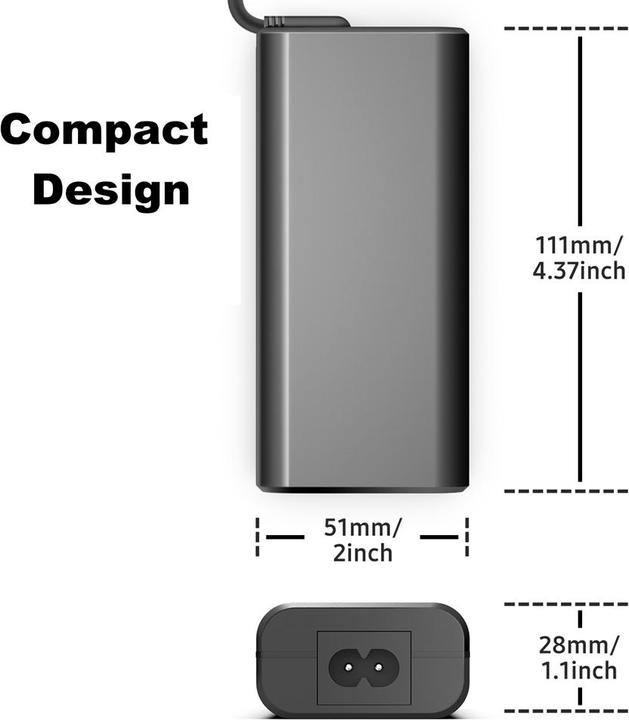 Actual product image Origin Storage 65W USB-C AC ADAPTER WITH 8 (65 W)