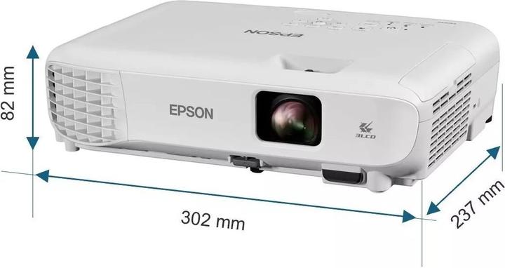 Actual product image Epson EB-W53 3LCD Pojector 4000lm (WXGA, 4000 lm)