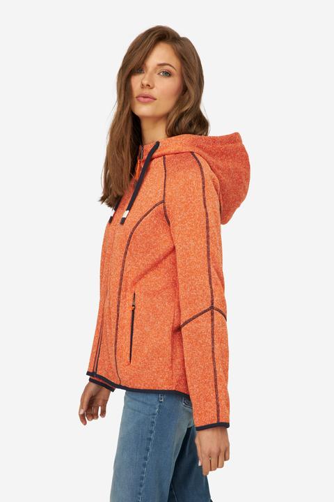 Image du produit Laurasøn Strickfleece-Jacke, Kapuze, Zipper, Langarm, OEKO-TEX (L)