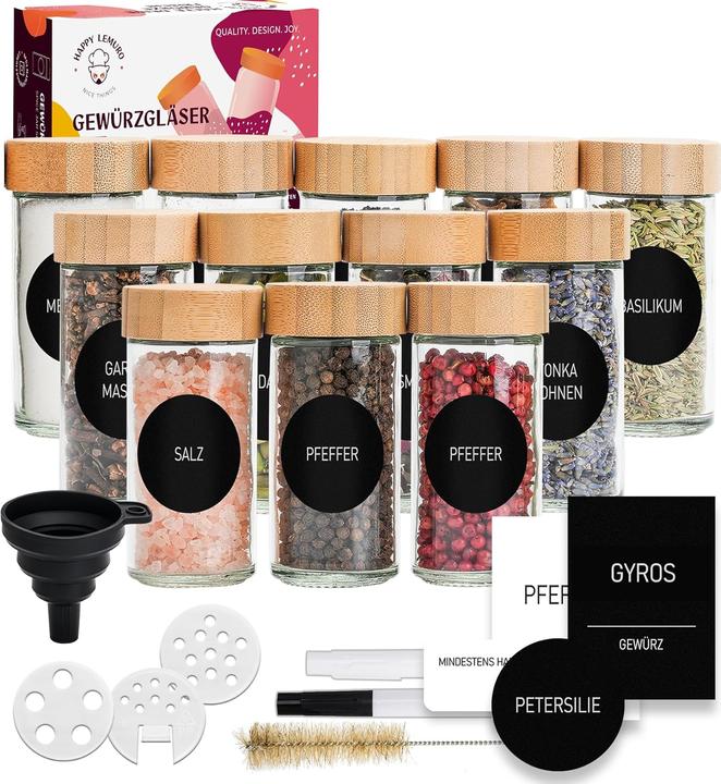 Produktbild Happy Lemuro Gewürzgläser-Set