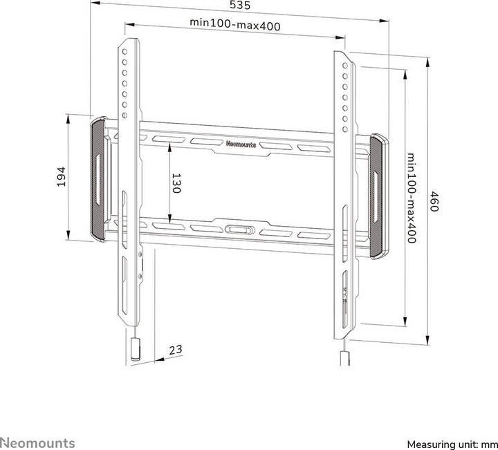 Actual product image Neomounts WAH 1TFT 1Joint Max.60 (Wall, 65", 60 kg)
