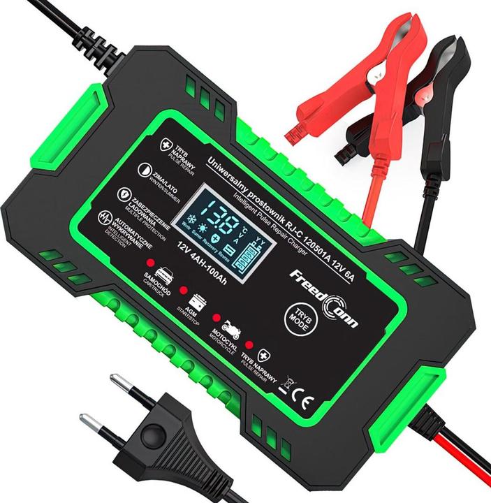 Actual product image RJ Tianye Prostownik akumulatorowy RJ-C 120501A 12V 6A (12V, 6 A)