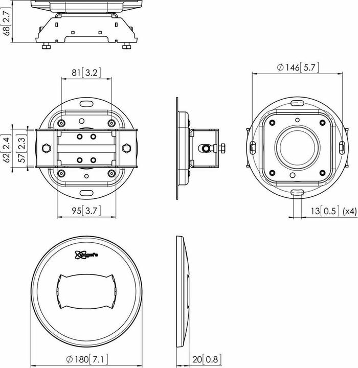 Produktbild Vogels PUC 1065 (Adapter- / Montageplatten)