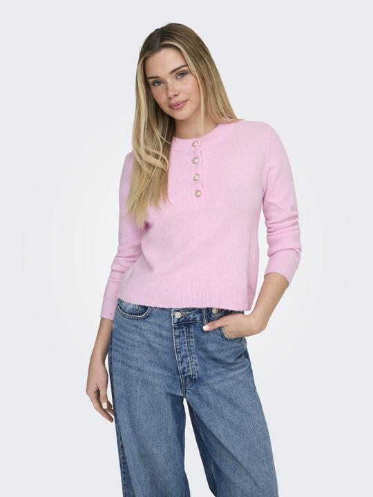 Produktbild Only Onlmacey Ls Oneck Half Button Knt (XL)