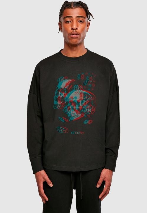 Produktbild Merchcode HIM - 3D Skulls and heartagrams Oversize Longsleeve - 197979 (M)