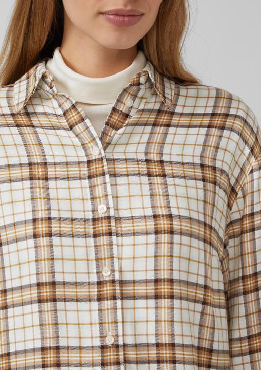 Immagine prodotto s.Oliver Bluse Karierte Hemdbluse aus Viskosemix mit Raffung (32)