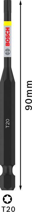 Actual product image Bosch Professional Zubehör PRO Torx Impact Bit, T20, 90 mm