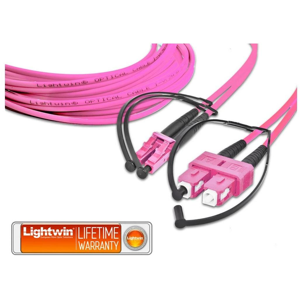 Thumbnail - Lightwin LWL-Patchkabel LC-SC, Multimode, OM4, 3m (3 m), Netzwerkkabel