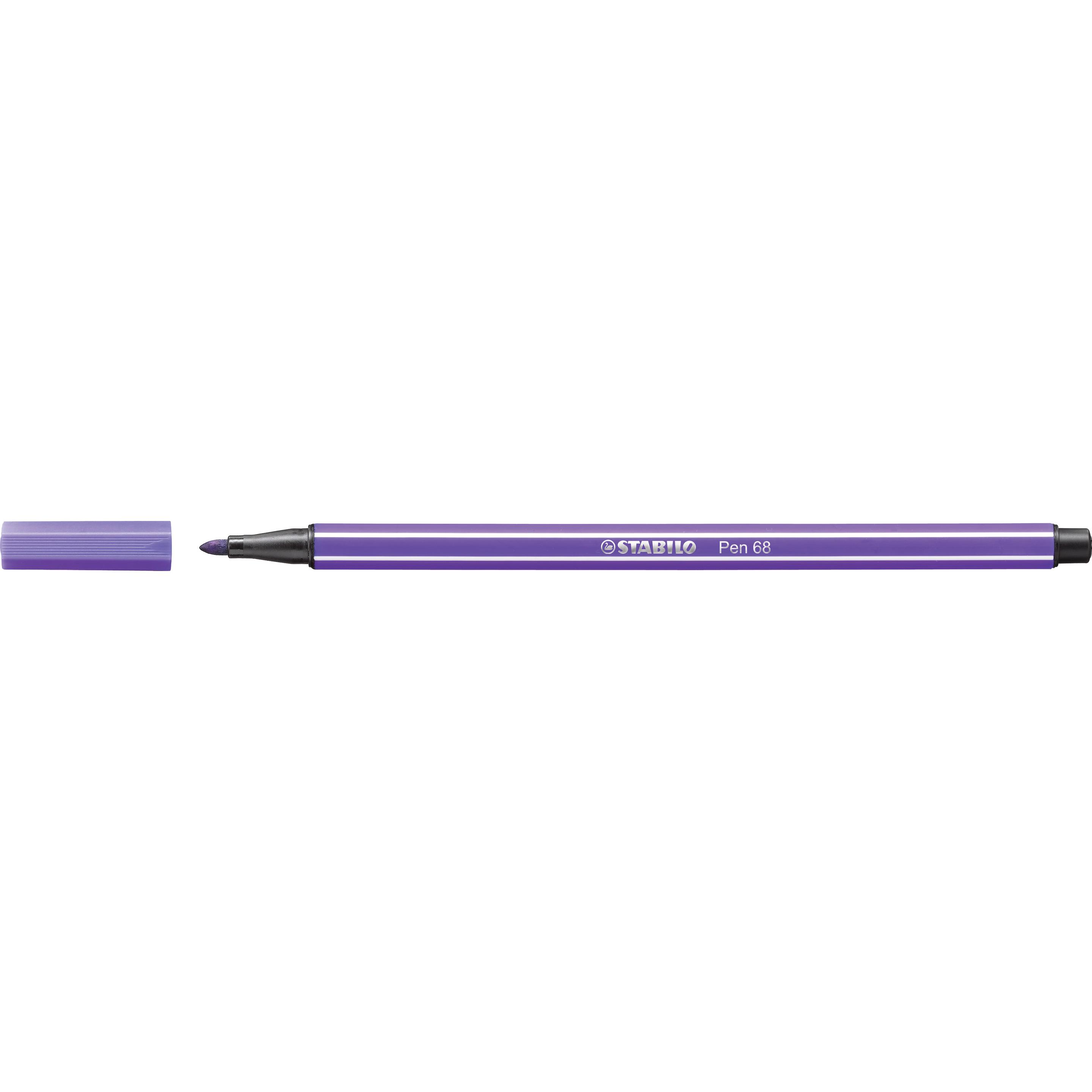 10x STABILO, Malstifte, Pen 68 Premium-Filzstift (Violett, 1 x)