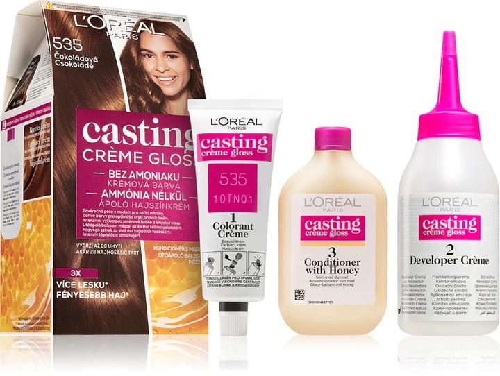 Actual product image L'Oréal Paris Loreal Professionnel - Hair Colour Casting Crème Gloss 535 Chocolate (535 Chocolate)