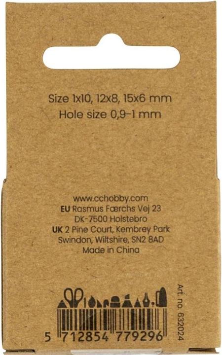 Immagine prodotto Creativ Company Perlen-Set Achatstein Schwarz, 6-10 mm, Packungsgrösse