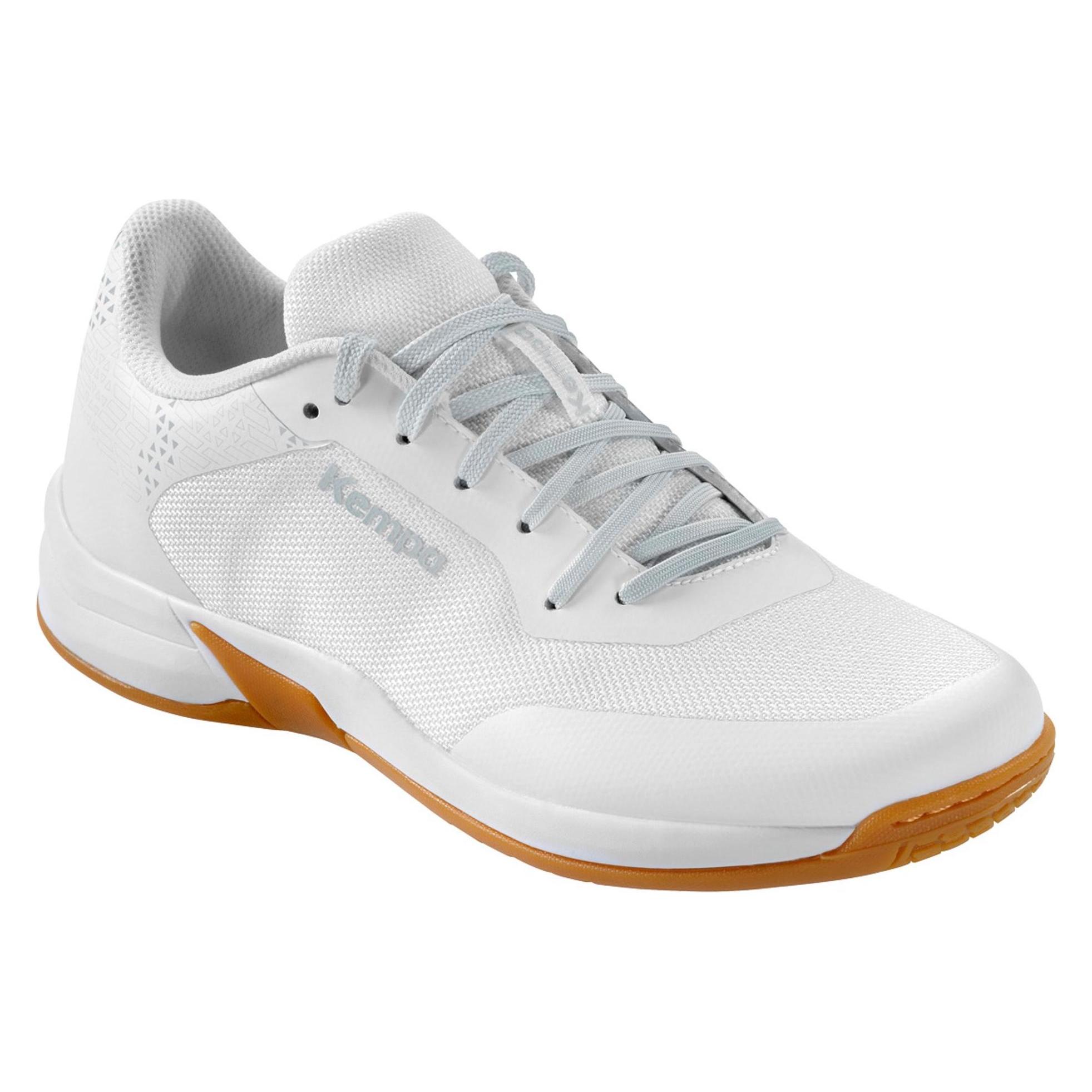 Kempa, Damen, Hallenschuhe, Hallen-Sport-Schuhe Kourtfly Three W (38.5), Weiss, Grau