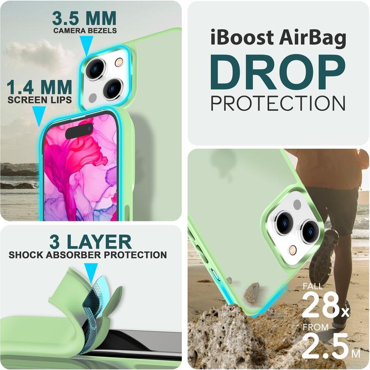 Produktbild Nalia Hybrid Hülle Matt Transparent Frosted (Apple iPhone 15 Plus)