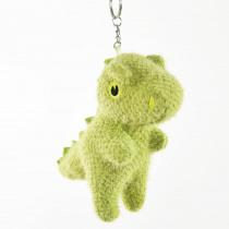 Actual product image Magni Knitted plush dinosaur keyring