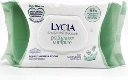 Lycia Salviettine Struccanti for Oily Skin 60 Count (Körperlotion)