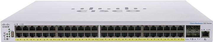 Image du produit Cisco PoE+ Switch CBS350-48FP-4X-EU 52 Port (48 ports)