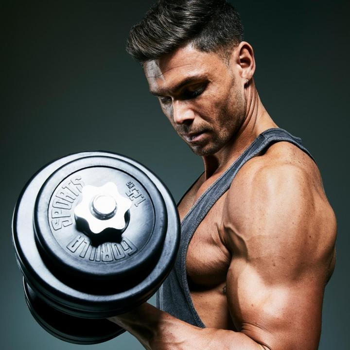 Actual product image Gorilla Sports Dumbbell set (4 x 1.25 kg, 8 x 2.5 kg)