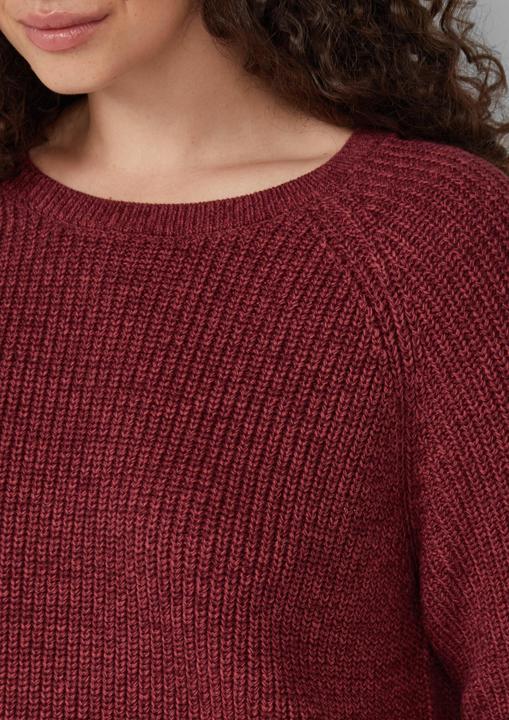 Produktbild S.Oliver Strickpullover Melierter Strickpullover mit Raglanärmeln (44)