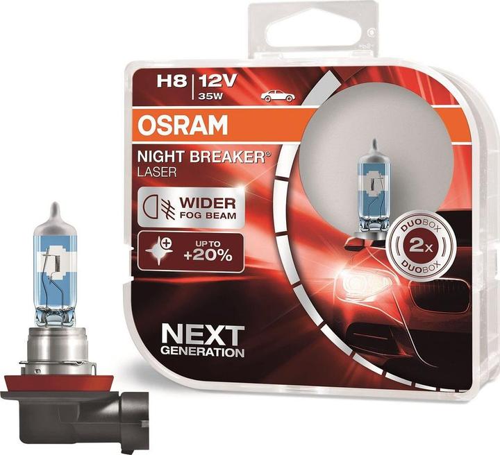 Actual product image Osram Night Breaker (H8)