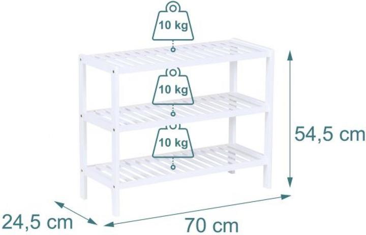 Actual product image Relaxdays shoerack (70 x 24.50 x 54.50 cm)