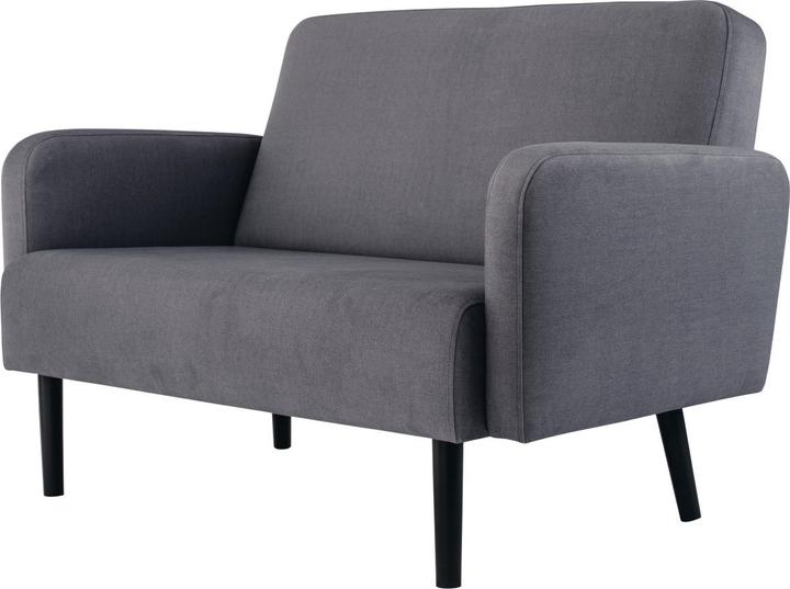 Produktbild Paperflow 2-Sitzer Sofa LISBOA grau schwarz Stoff (2-Sitzer)