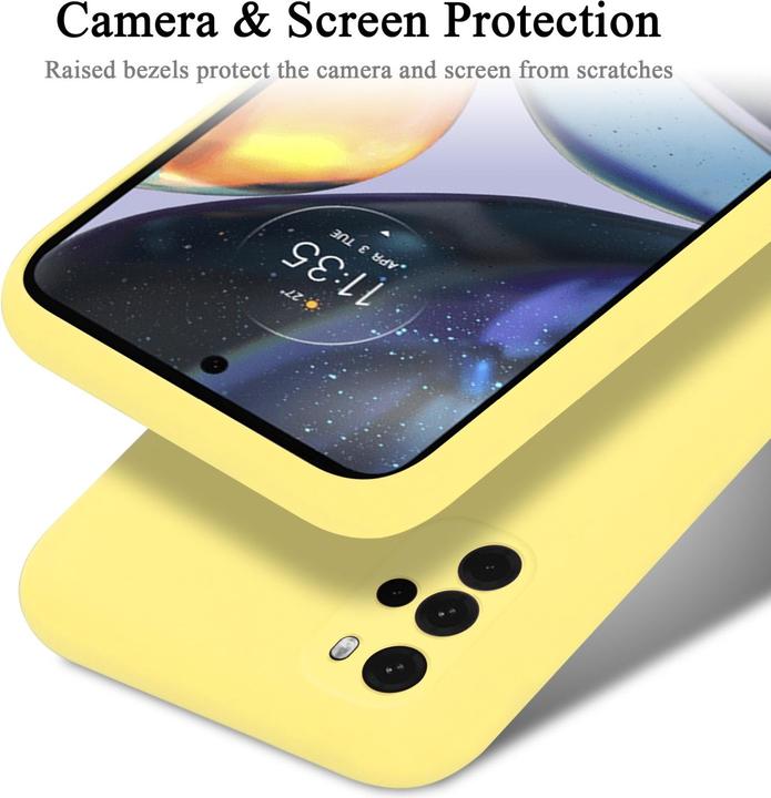 Actual product image Cadorabo TPU Liquid Silicone Case Cover for Motorola MOTO G22 (Motorola Moto G22)