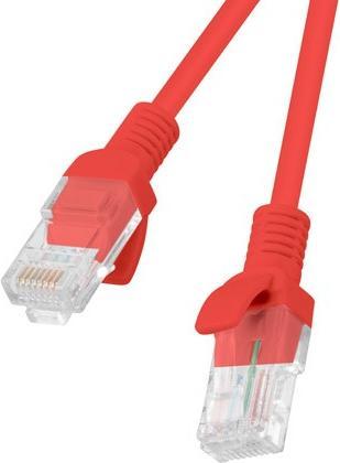 Produktbild Lanberg Patchcord Kat.6 Utp 0.5m Czerwony Fluke Passed 10-Pack (U/UTP, CAT6, 0.50 m)
