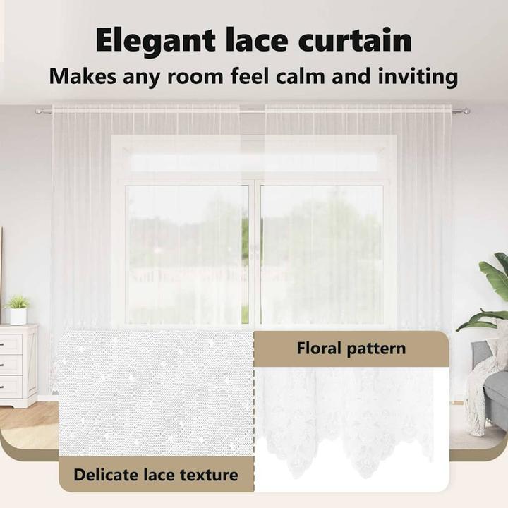 Actual product image vidaXL Spitzenvorhang (300 x 300 cm)