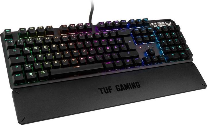 Actual product image ASUS TUF K3 Kailh Raudona (90MP01Q0-BKDA00) (DE, Cable)