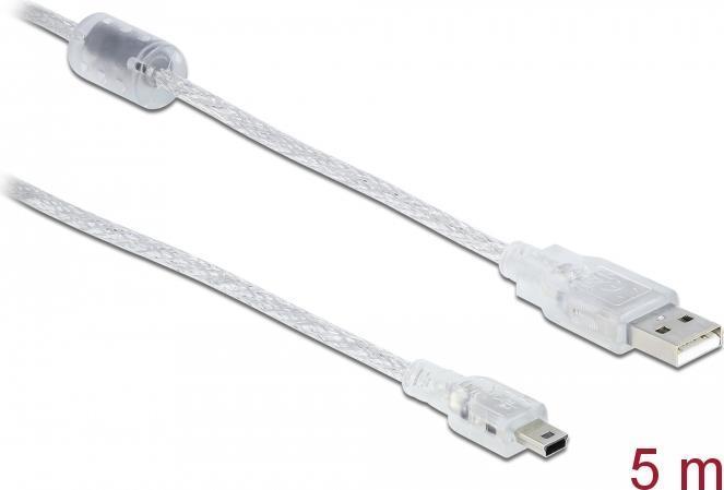 Produktbild Delock Kabel USB A Stecker USB Mini-B Stecker 5,0 m (5 m, USB 2.0)