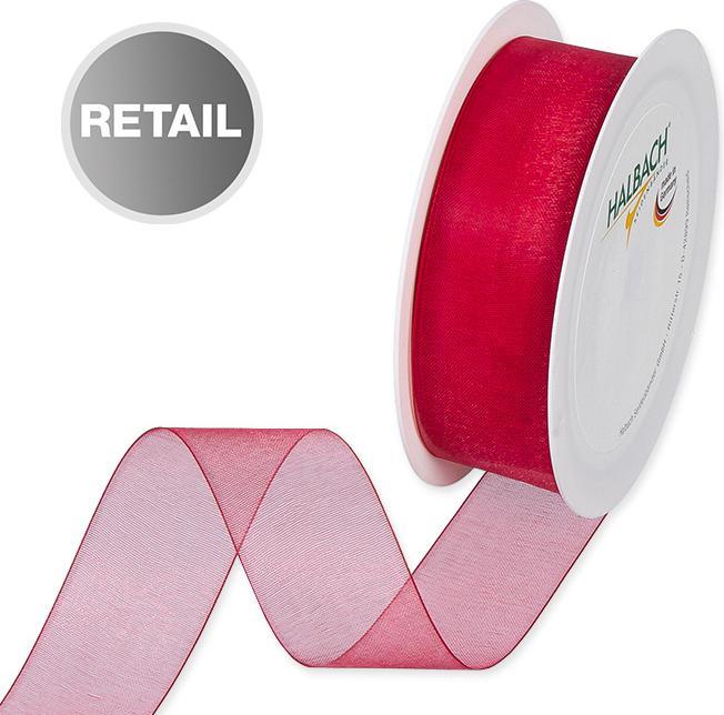 Produktbild Halbach Organzaband, rot