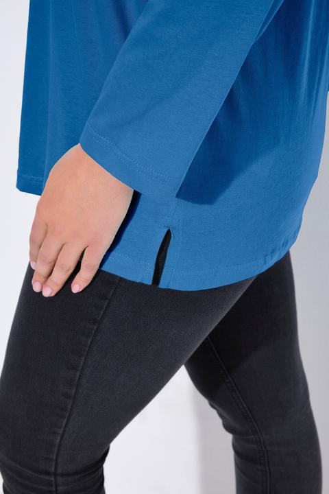 Produktbild Ulla Popken Shirt, V-Ausschnitt, Relaxed, Langarm (54)