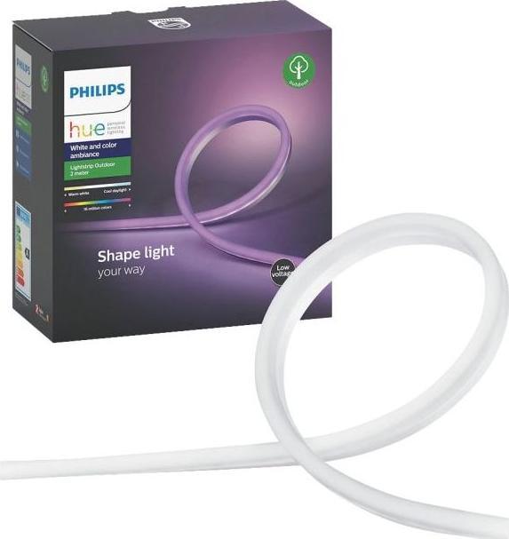 Actual product image Philips Hue LED Stripe Lightstrip Outdoor (DE Plug) (Multicoloured, 200 cm, Outdoor)