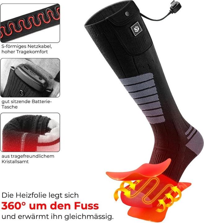 Actual product image Kiwikā Heizsocken warme Füsse (23 - 26, 27 - 30)