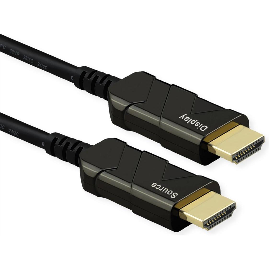 Roline Ultra HDMI Aktiv Optisches 8K Kabel (20 m, HDMI), Video Kabel