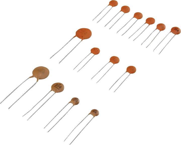 Image du produit Tru Components Assortiment de condensateurs céramiques de 224 pièces